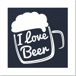 I love beer t-shirt Posters and Art